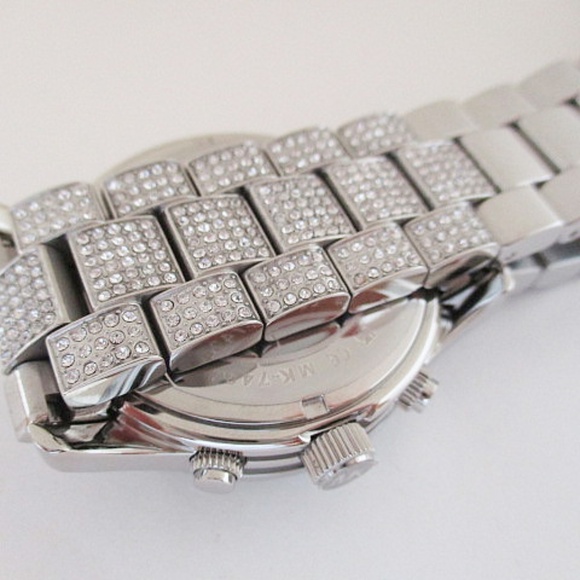 MICHAEL KORS - Bryant Pavé Silver-Tone Watch - Picture 5 of 8